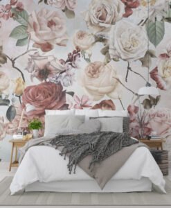 Soft Roses Wallpaper Mural