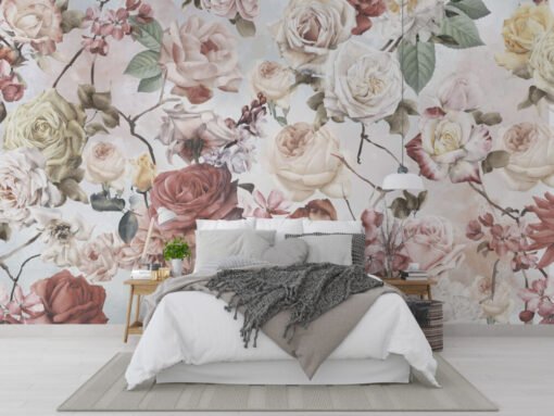 Soft Roses Wallpaper Mural