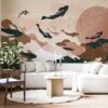 Soft Fishes and Sky Collage Wallpaper Mural