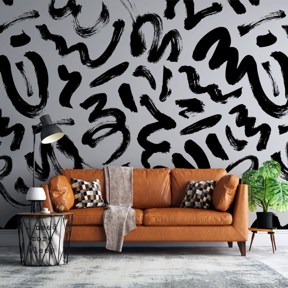 Brush Trace Modern Wallpaper Mural