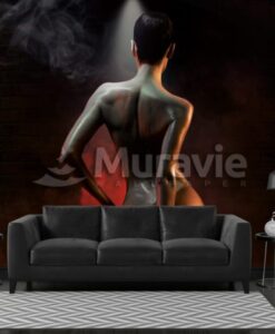 Human Figure Between Walls 3D Wallpaper Mural