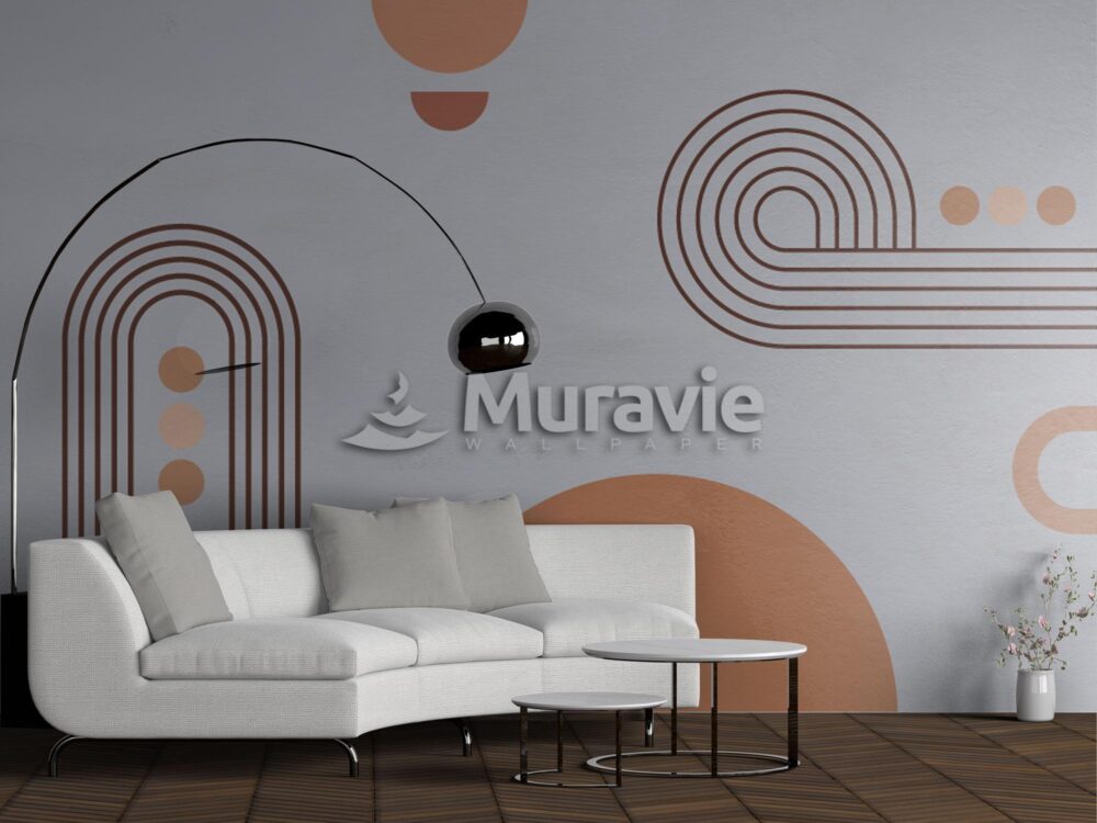 Linear Geometric Pattern 3D Wallpaper Mural