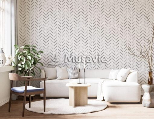 Linear Pattern 3D Wall Wallpaper Mural