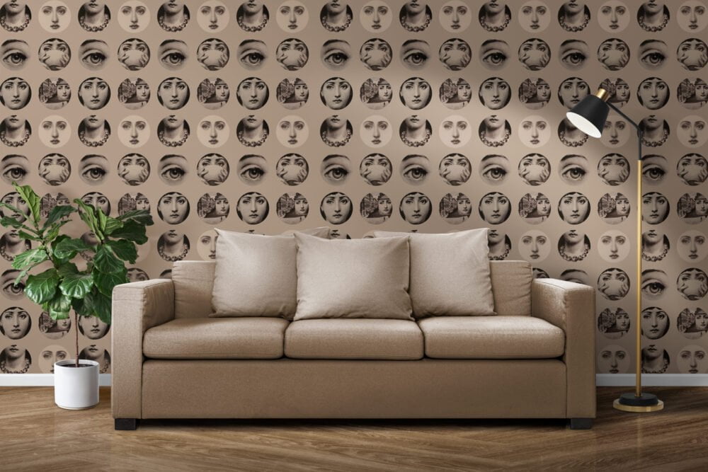 Vintage Retro Bedroom Wallpaper Mural