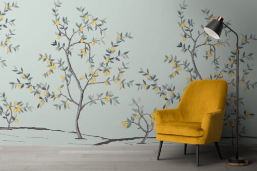Lemon Tree Vintage Nursery Wallpaper Mural