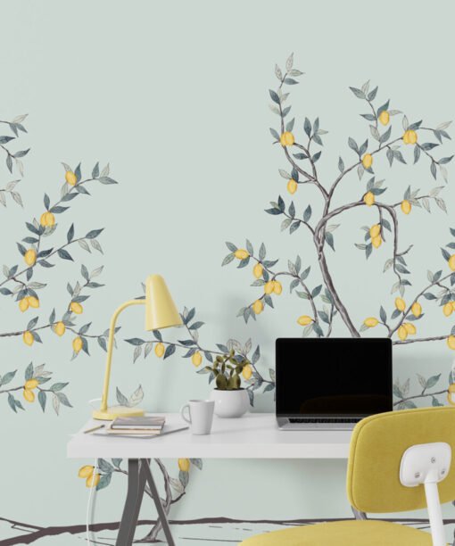 Lemon Tree Vintage Nursery Wallpaper Mural