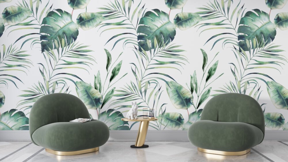 Watercolor Botanical Wallpaper Mural