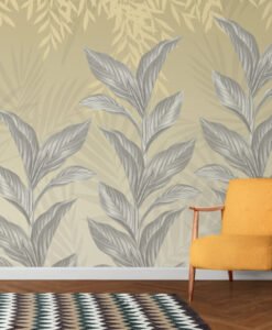 Big Tropical Leaves Wallpaper Mural