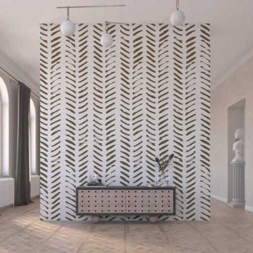 Herringbone Shape Wallpaper Mural