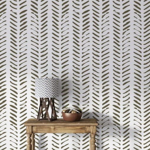 Herringbone Shape Wallpaper Mural