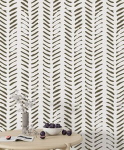 Herringbone Shape Wallpaper Mural