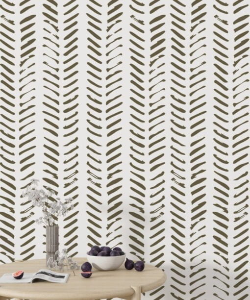 Herringbone Shape Wallpaper Mural