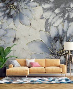 Soft Colors Floral Wallpaper Mural