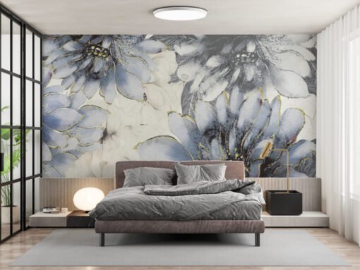 Soft Colors Floral Wallpaper Mural