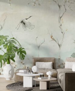 Birds In The Forest Wallpaper Mural