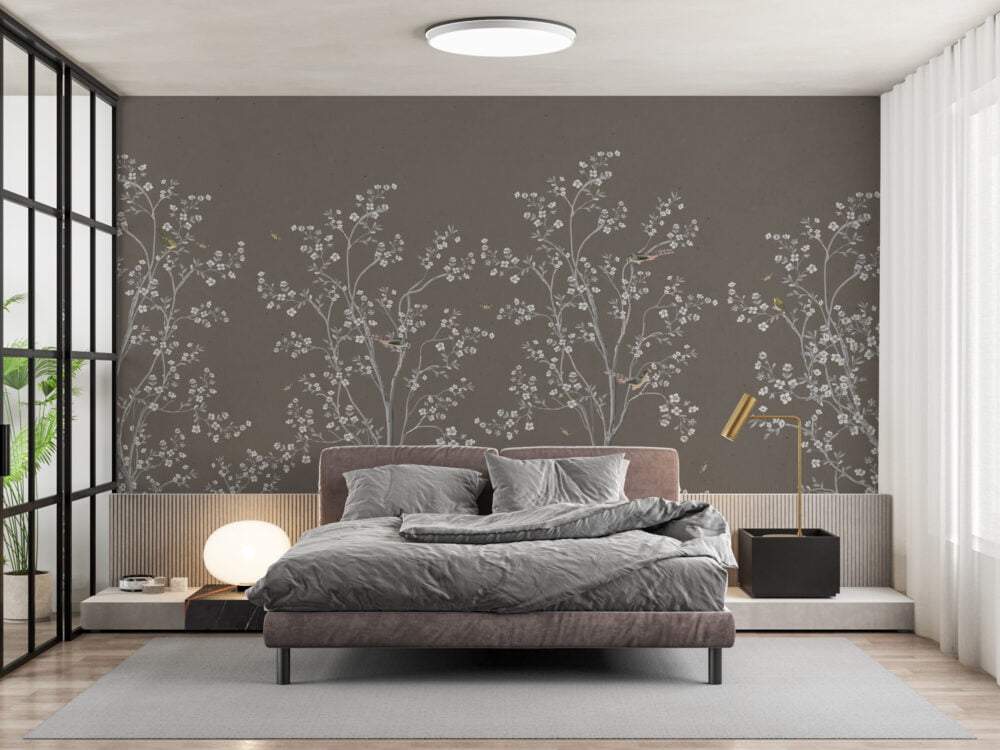 Birds On The Trees Wallpaper Mural