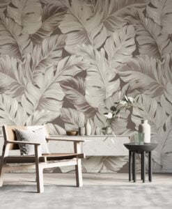 Artistic Floral Pattern Wallpaper Mural