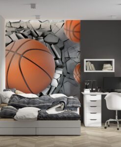 3D Basketball Wallpaper Mural