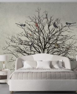 Birds on The Tree Wallpaper Mural