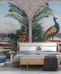Landscapes And Birds Wallpaper Mural