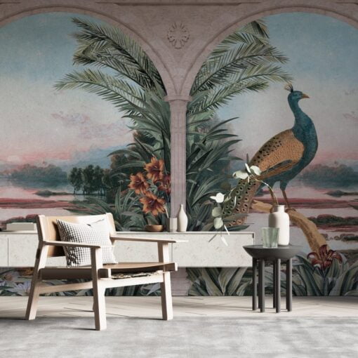 Landscapes And Birds Wallpaper Mural