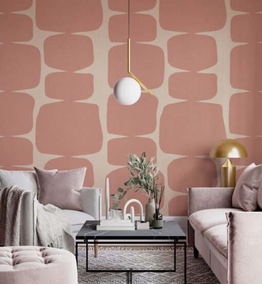 Square Patterns Wallpaper Mural