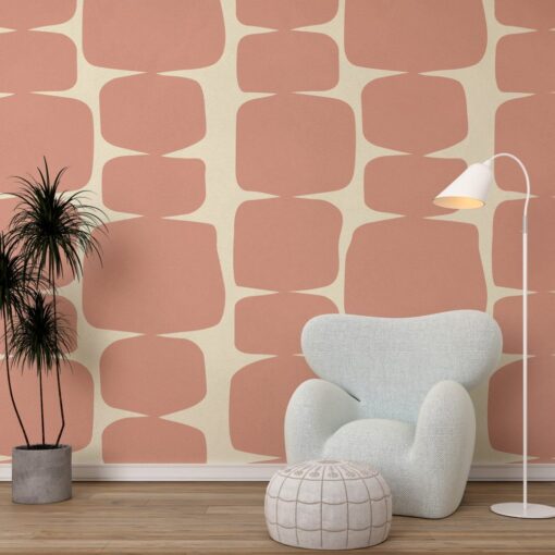 Square Patterns Wallpaper Mural