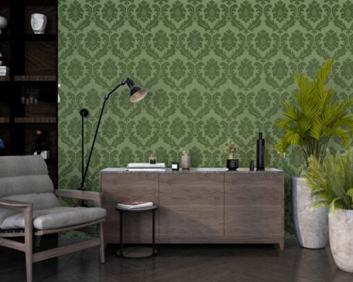 Classic Abstract Stylish Green Wallpaper Mural