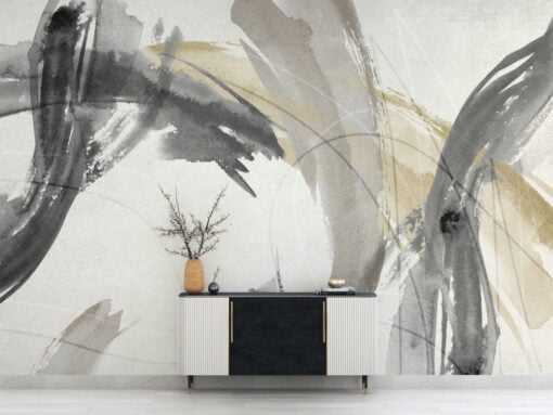 Abstract Oil Painting Brush Strokes Wallpaper Mural