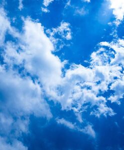 Blue Sky With Clouds Ceiling Wallpaper Mural