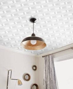 Honeycomb White Ceiling Wallpaper Mural