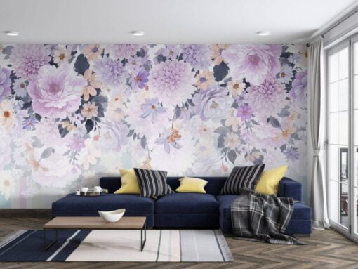 Floral Roses Colorful Room Wallpaper Mural