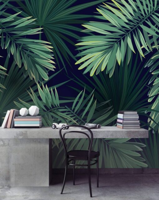 Nature Tropical Green Wall Wallpaper Mural