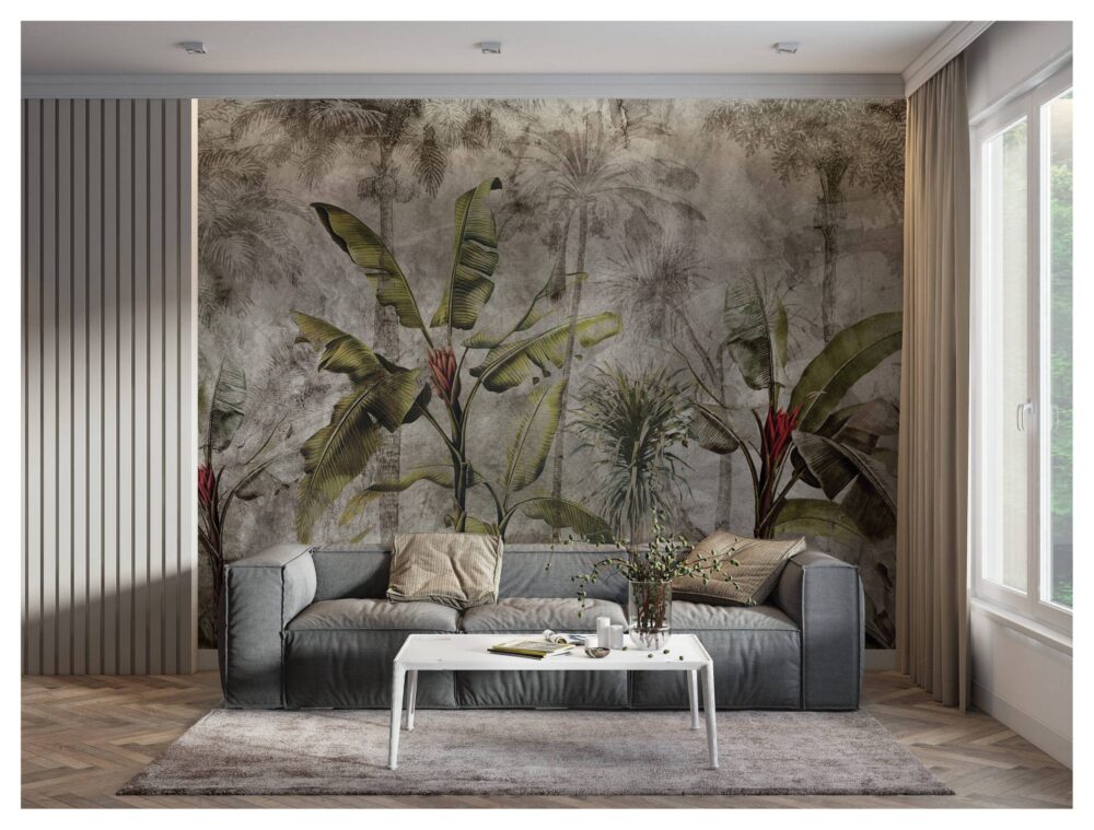 Banana Forest With Shades Wallpaper Mural