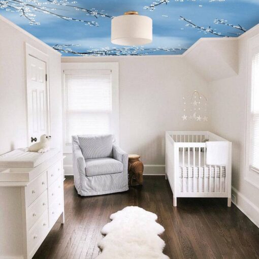 Spring Forest Sky Ceiling Wallpaper Mural