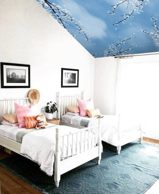 Spring Forest Sky Ceiling Wallpaper Mural