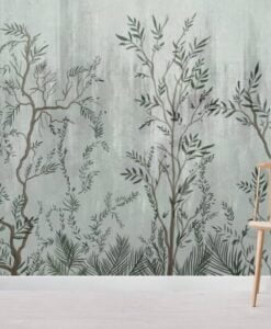 Forest Trees Wall Mural Wallpaper Mural