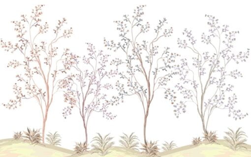 Flowers On Tree Spring Theme Wallpaper Mural