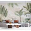 Tropical Trees Living Room Wallpaper Mural