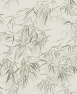 Jon Bamboo Wallpaper in Olive Green by Sandberg