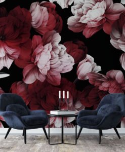 Pink and Red Roses Wallpaper Mural