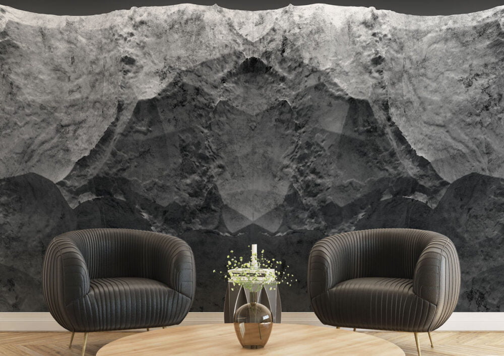 Concrete Stone Look 3D Wallpaper Mural