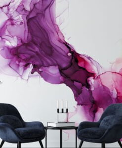 Purple Marble Patterned Modern Wallpaper Mural