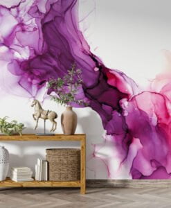 Purple Marble Patterned Modern Wallpaper Mural