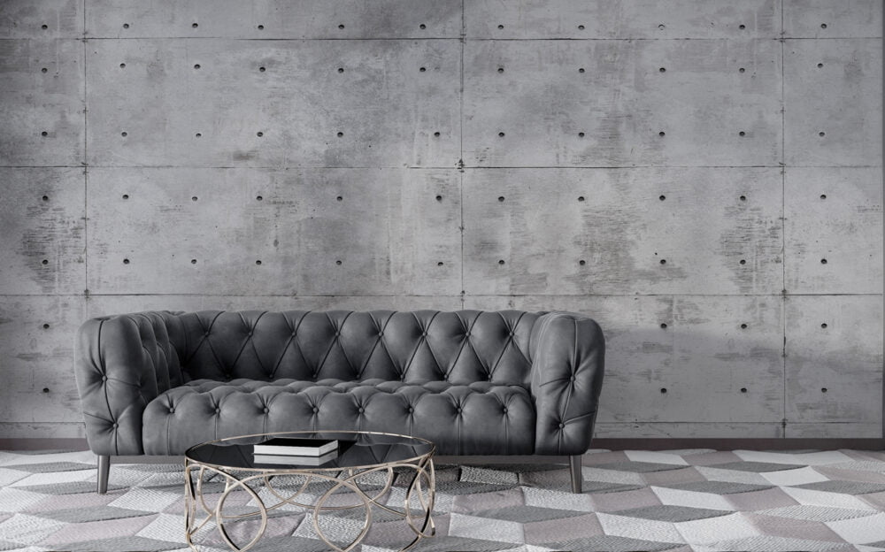 Gray Concrete Look Wallpaper Mural