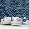 Marble Look White Patterns Wallpaper Mural