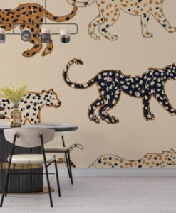 Colorful Tigers Wallpaper Mural