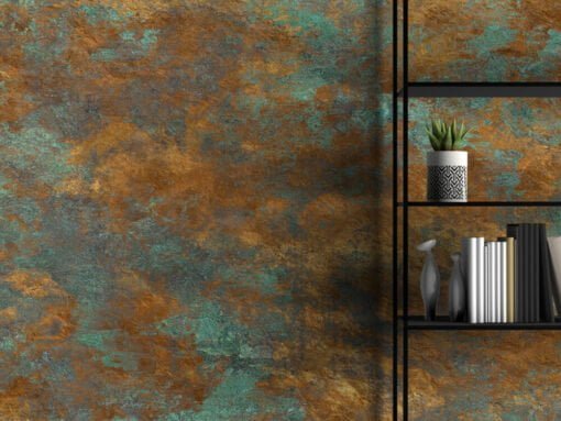 Gold With Rusty Wall Texture Wallpaper Mural