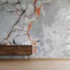 Orange Marble Pattern Wallpaper Mural