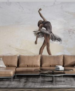 Art Design Ballerina Wallpaper Mural